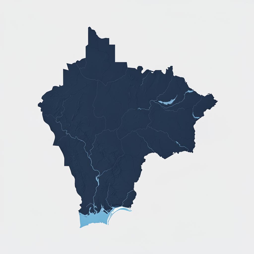 Mapa do estado do Rio Grande do Sul